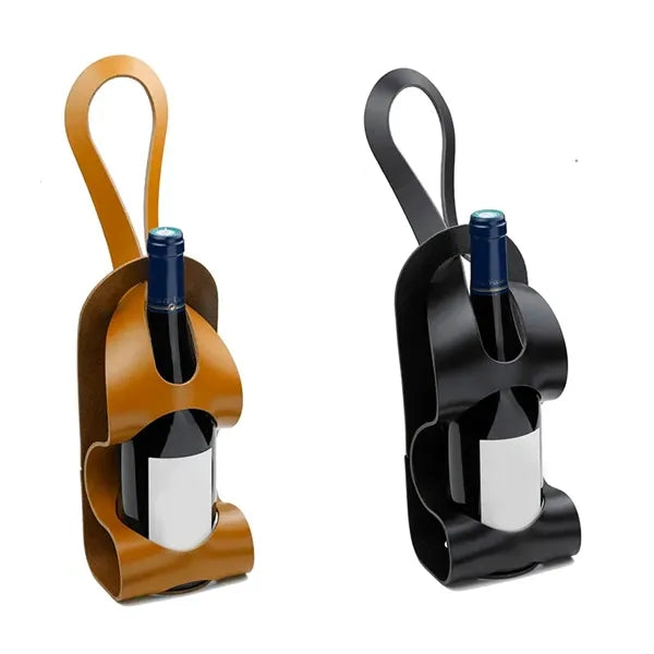 PU Leather Wine Sleeve Holder