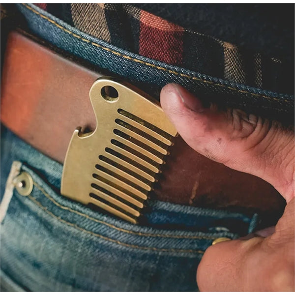 Brass Comb Bottle Opener