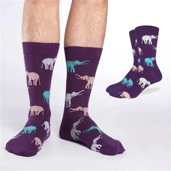 Cotton Jacquard Knit Socks