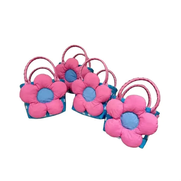 Fashion Unique Flower Woven Cute Small Basket