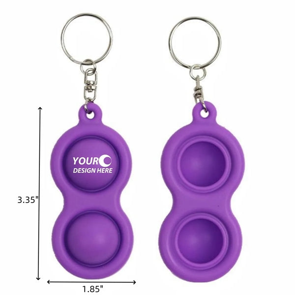 Push Bubble Sensory Fidget Toy Keychain