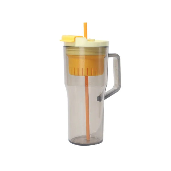 40 OZ Plastic Tumbler with Handle Straw