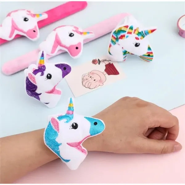 Kids Unicorn Glitter Slap Bracelet