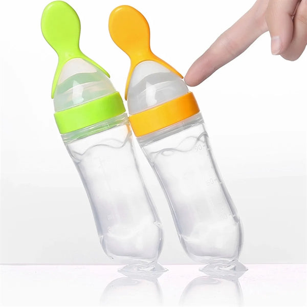 Baby Feeding Spoon Bottle Food Dispenser