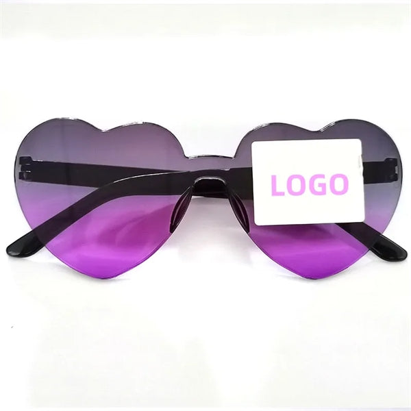 Heart-Shaped Gradient Sunglasses