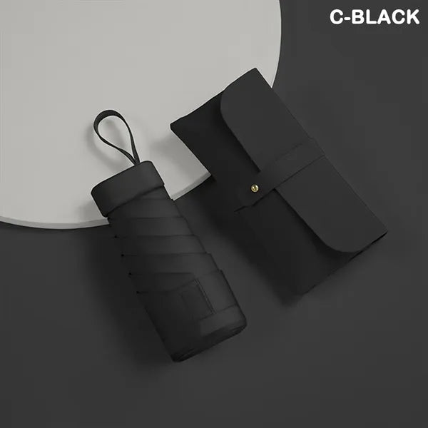 Mini Umbrella with Case for Travel