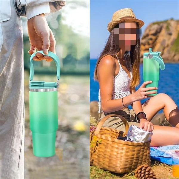 40 Oz Vacuum Insulated Water Bottle with Handle