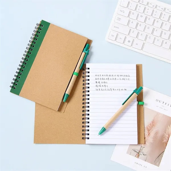 Spiral Journal Notebook With Pen