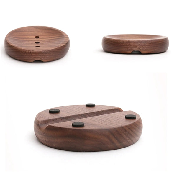 Eco Friendly Black walnut Soap Dish For kitchen