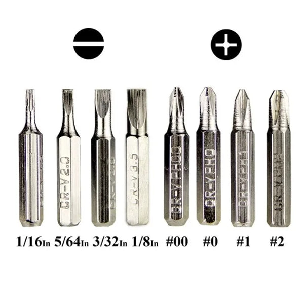Aluminum 8-in-1 Magnetic Screwdriver Tool