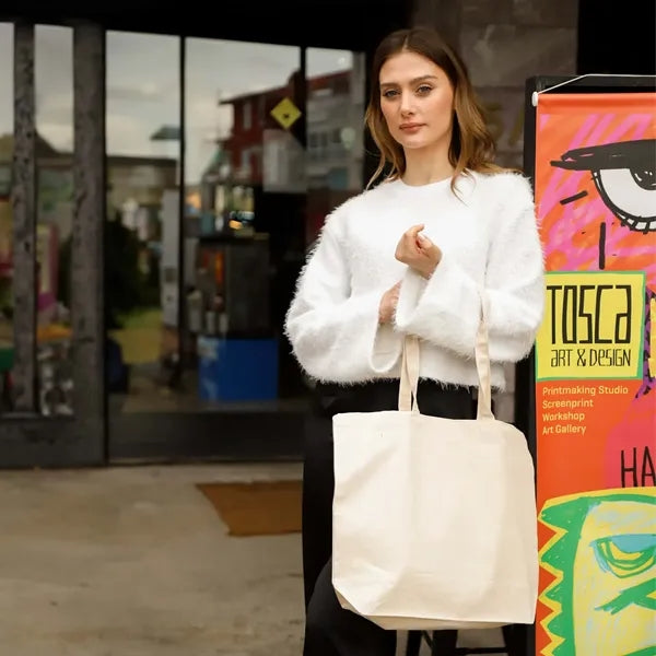 Comfort-Carry Canvas Tote Bag