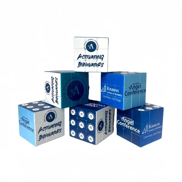 Puzzle cube full color UV direct printed 2-1/4"