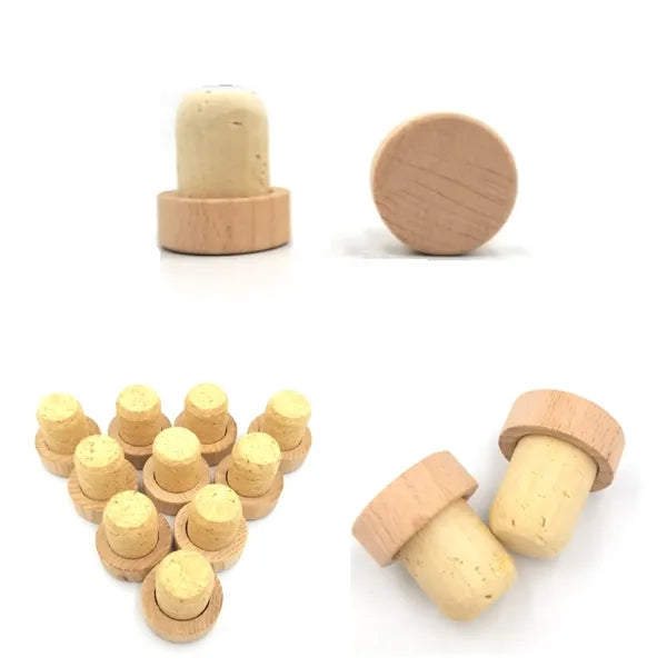 Cork Wine Champagne Bottle Stopper Topper