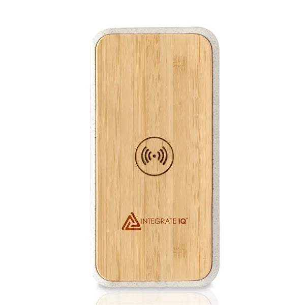 Wireless Quick Charging Bamboo Power Bank