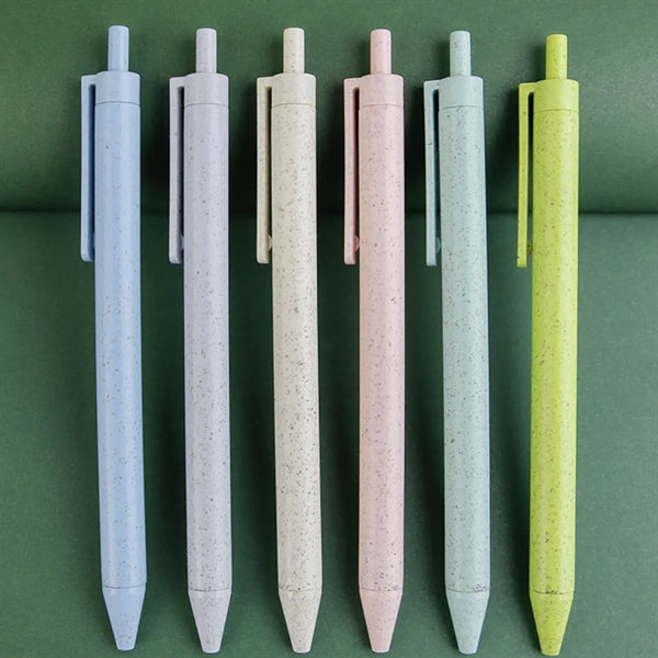 Recycled Wheat Straw Plastic-Free Ballpoint Pen