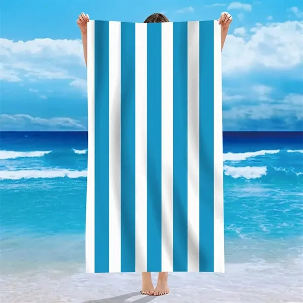 Stripe Microfiber Beach Towel