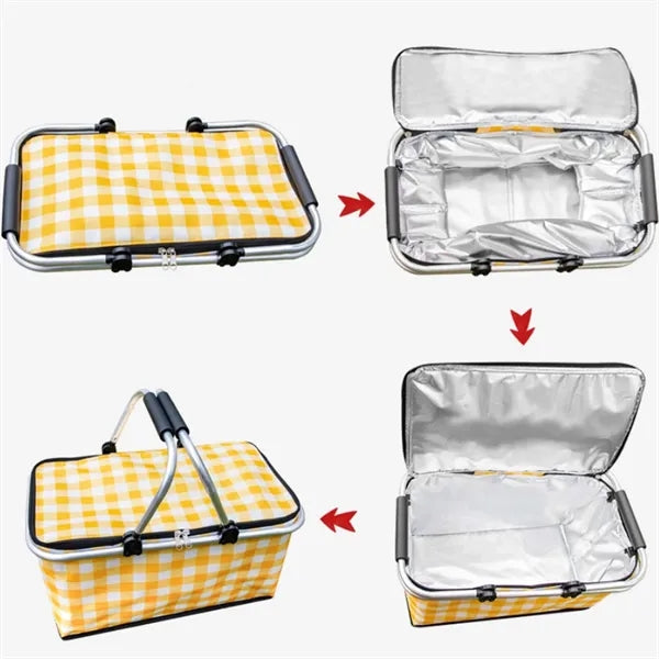 Foldable Insulated Picnic Basket