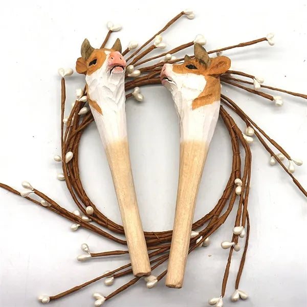 Cute Wooden Carved Animal Pens