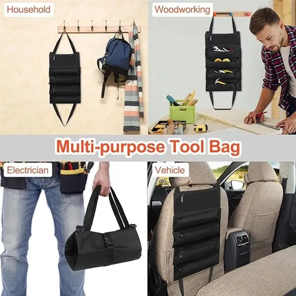 Multi-Purpose Canvas Roll Up Organizer
