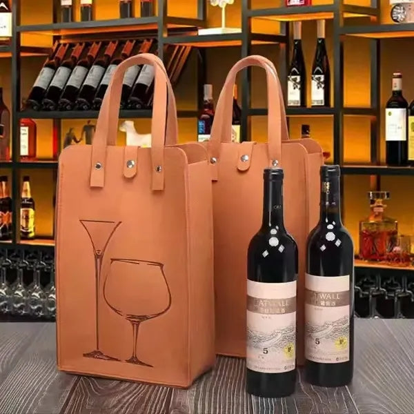 Double Wine Carrier Bag Elegant Gift Packaging