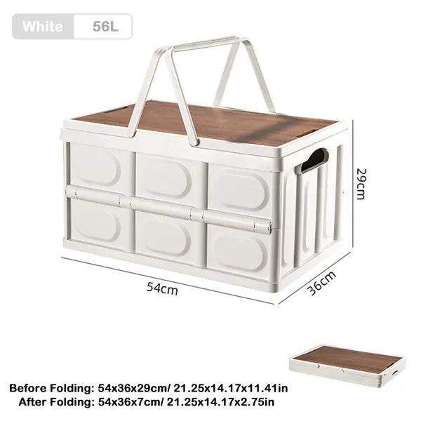 Large Capacity Foldable Storage Box with Handle