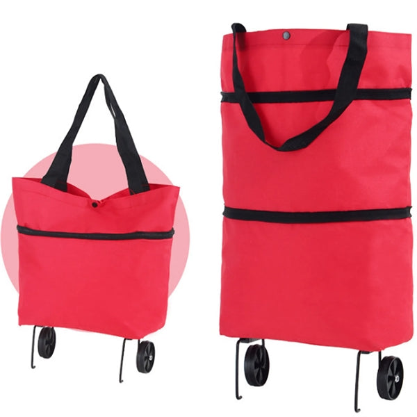 2 In 1 Foldable Shopping Portable Cart