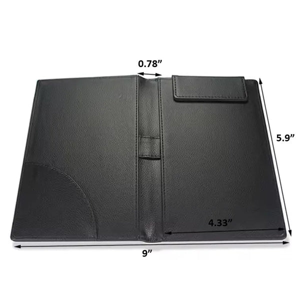 Pu Leather Hotel Menu Cover Holder Bifold Bill Folder
