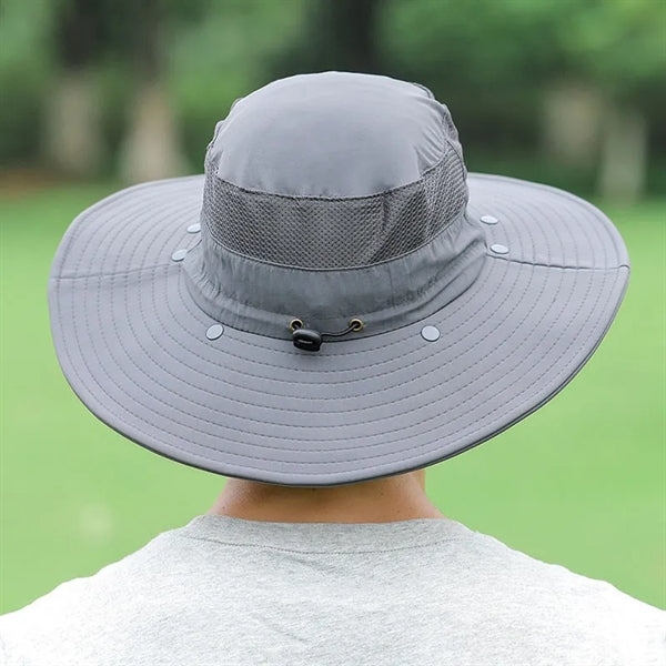 UV Sun Protection Wide Brim Hat with Face Cover & Neck Flap