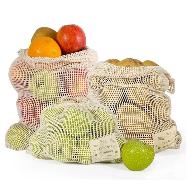 Cotton Drawstring Mesh Produce Bag