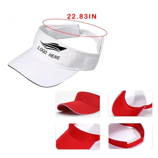 Visor Cap Adjustable Breathable Sun Protective