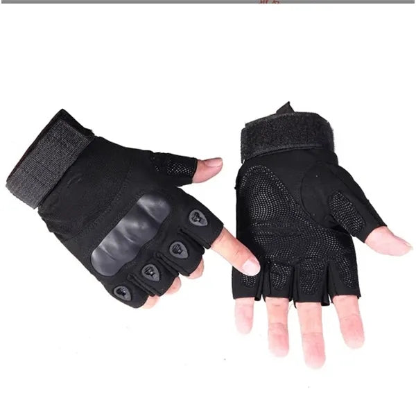 Leather Half Finger Gloves