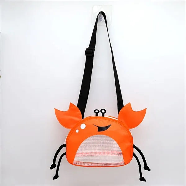 Large Crab Beach Shell Collecting Mesh Storage Bag