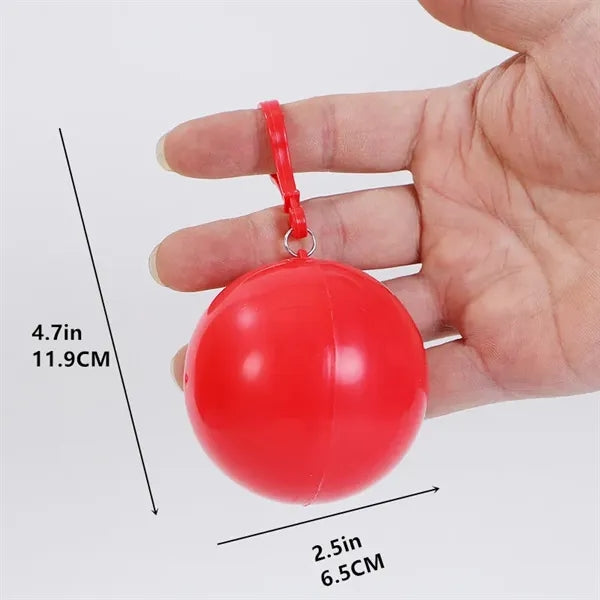 Disposable compression raincoat ball