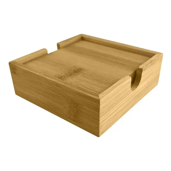 4Pcs Bamboo Coasters Kit