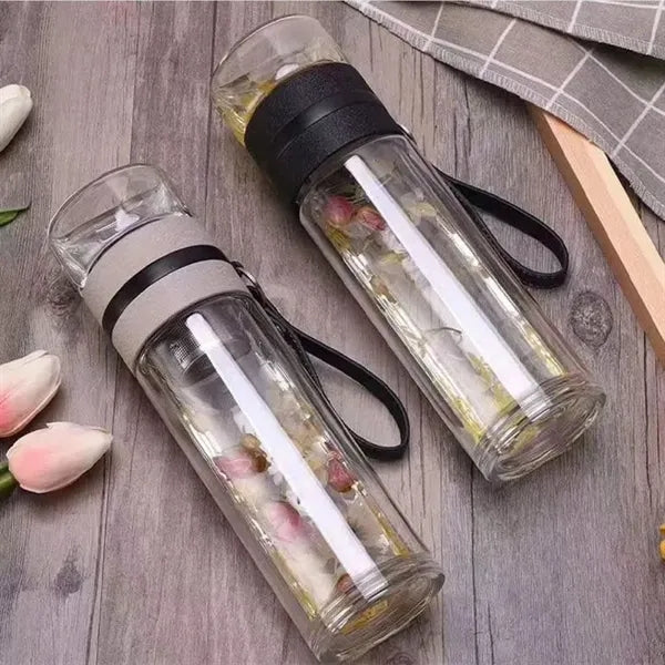 13oz Infuser Travel Mug with Strainer Tea Tumbler Bottle