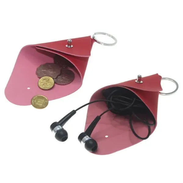 Leather Triangle Coin Purse