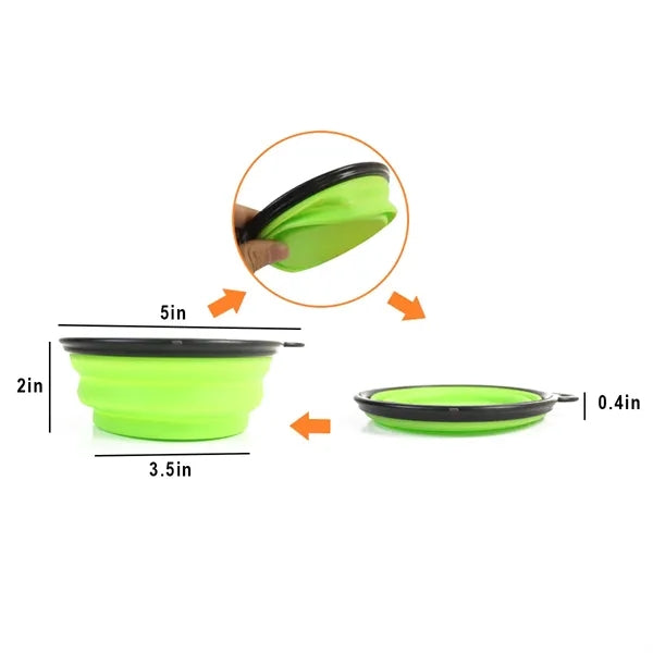 12 Oz Collapsible Silicone Pet Bowl
