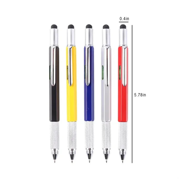 6 in 1 Metal Tool Ballpoint Pen