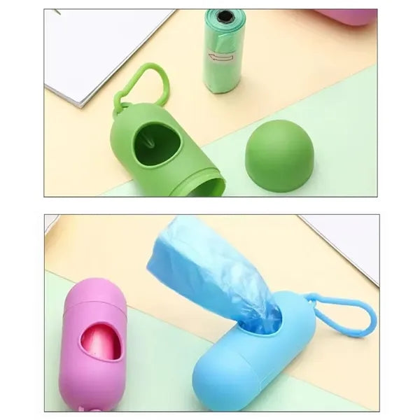 Dog Poop Bags Holder Dispenser Pet Waste Trash Container