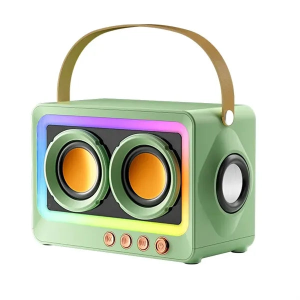 Multifunctional Retro Bluetooth Speaker with RGB Light