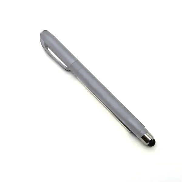 Metallic Banner Pen with Stylus