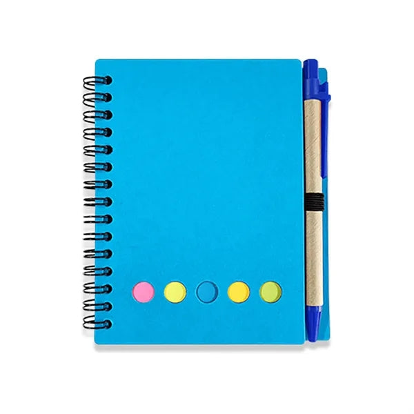 Mini Spiral Notebooks with Black Ink Pens Set