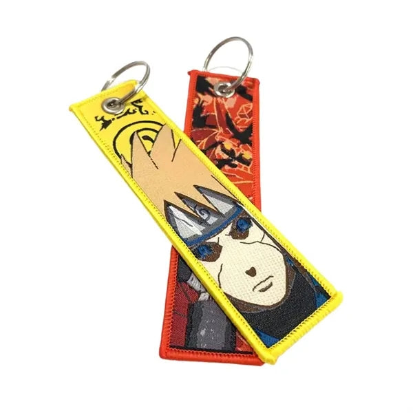 Woven Keychain with Metal Ring