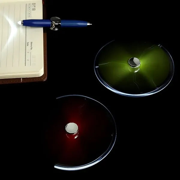 Spinning Fidget Ballpoint Pen Stress Reducer W/LED Light