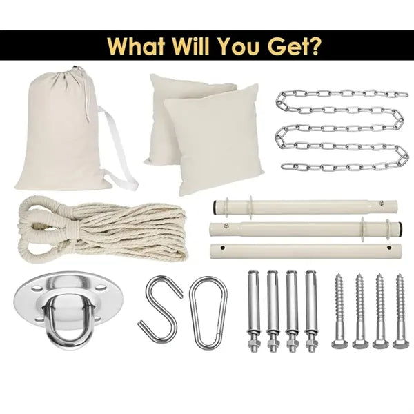 Portable Hanging Rope Hammock Chair