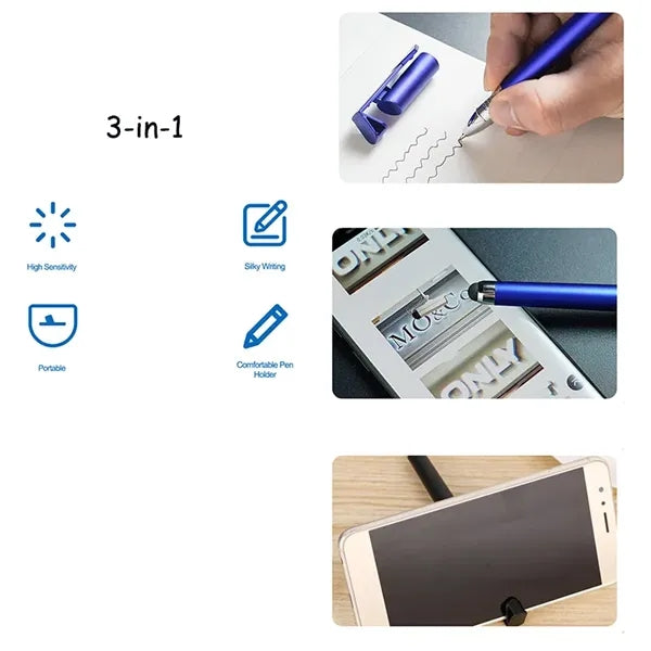 Multifunctional Touch Screen Stylus Phone Holder Pen