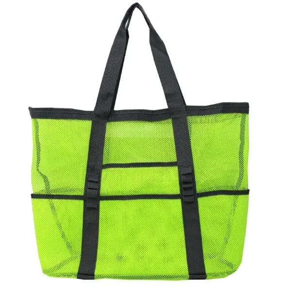 Large Mesh Beach Bag w/ Multiple Pockets