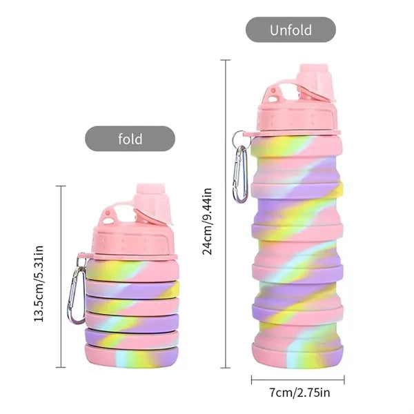17oz Silicone Collapsible Water Bottle