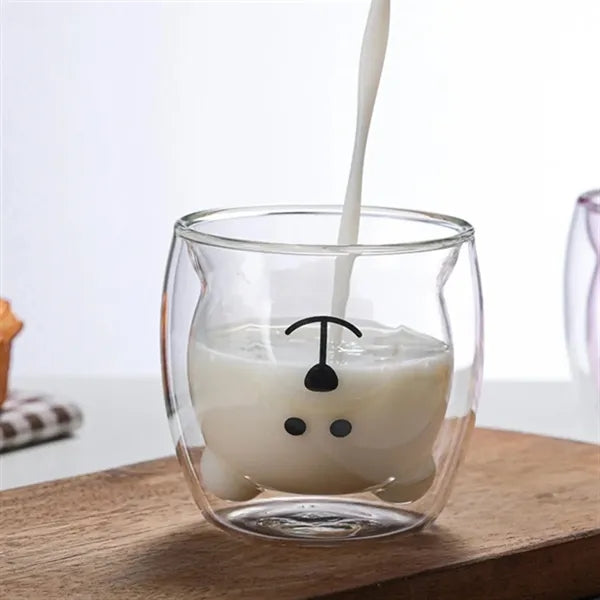 Heat-Resistant Glass Bear Mug