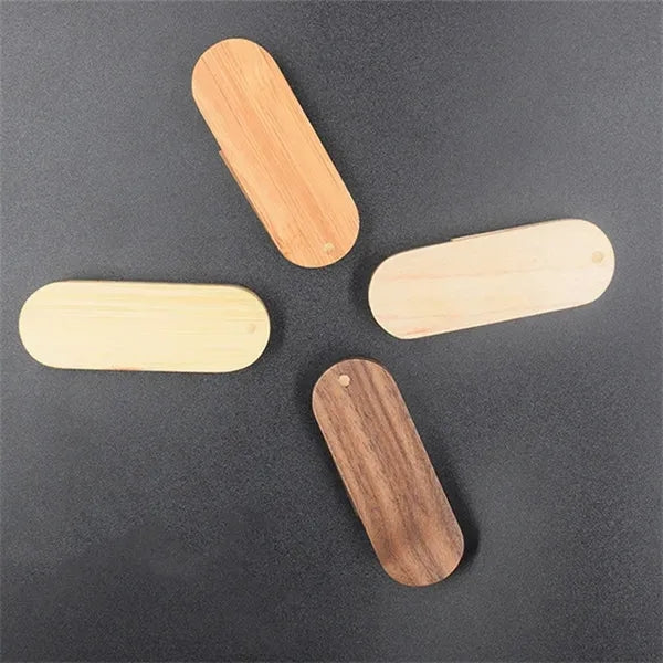 4 GB Wooden Swivel USB Flash Drive